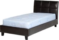 See more information about the Monroe Leather Single Bed - Brown