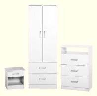 See more information about the Polar Bedroom Set - WHITE