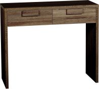 See more information about the Cambourne Dressing Table (2 Drawer) - DARK SONOMA OAK