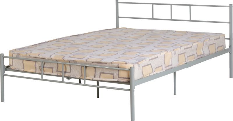 Devon Double Bed - Silver