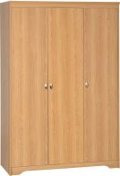 See more information about the Regent 3 Door Wardrobe in Teak Effect Veneer