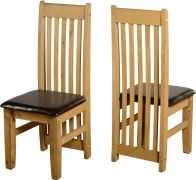 See more information about the Tortilla Chair (PAIR) in Distressed Waxed Pine/Expresso Brown PU