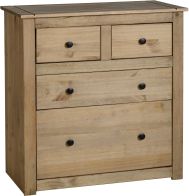 See more information about the Panama 2+2 Drawer Chest in Natural Wax