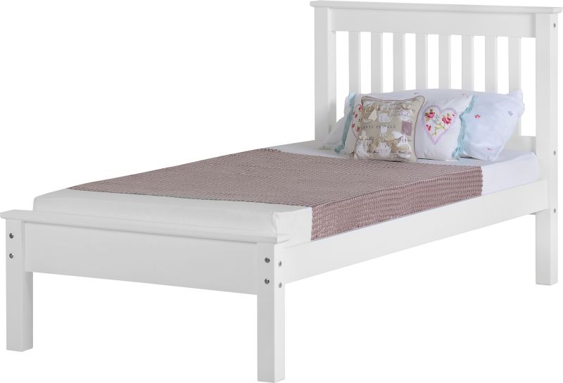 Monaco Single Bed - White