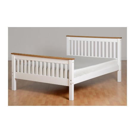 See more information about the Monaco Double Bed High Foot End - White