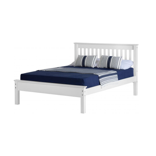 Monaco Double Bed - White