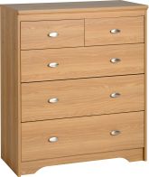 See more information about the Regent 3+2 Drawer Chest in Teak Effect Veneer