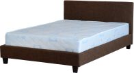 See more information about the Prado King Size Bed - Dark Brown Fabric