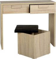 See more information about the Cambourne 2 Drawer Dressing Table Set - SONAMO OAK