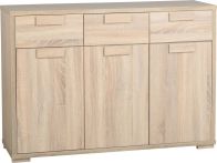 See more information about the Cambourne 3 Door 3 Drawer Sideboard in Sonoma Oak Effect Veneer