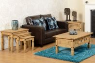 See more information about the Corona Occasional Set in Distressed Waxed Pine