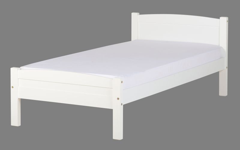 Amber Single Bed - White