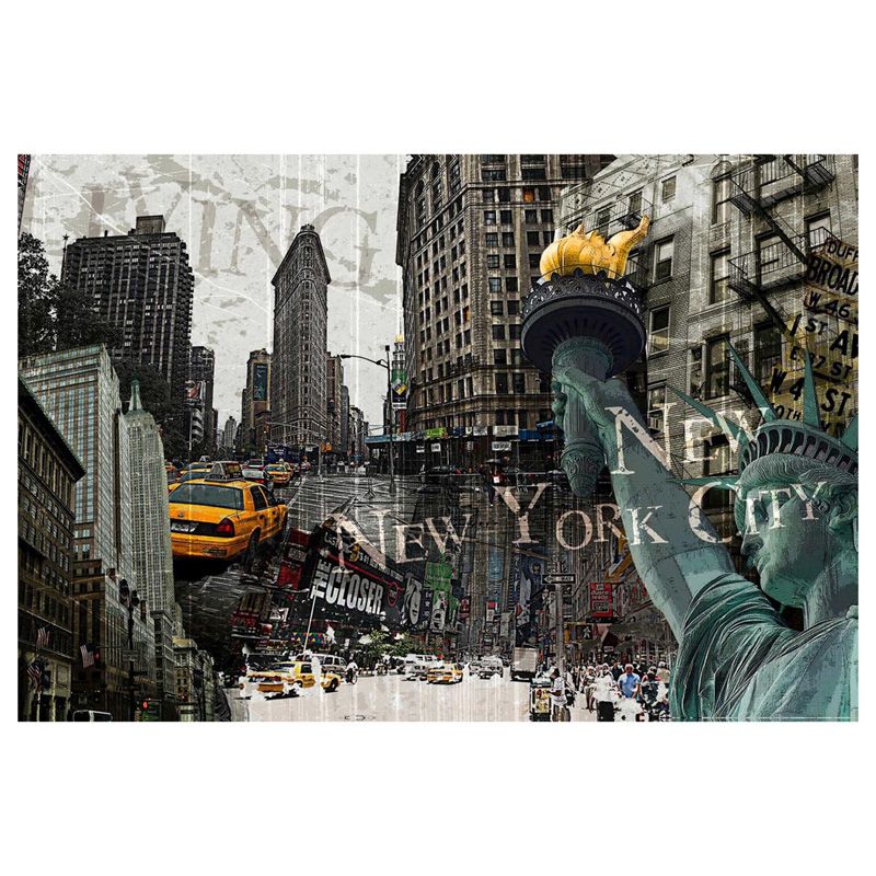 New York Collage Canvas 60cm x 90cm