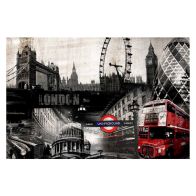 See more information about the London Collage Canvas Wall Art 60cm x 90cm