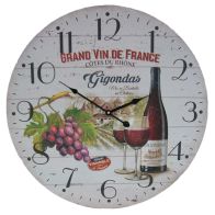 See more information about the Wine Wooden Wall Clock 58cm Diameter