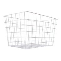 See more information about the Rectangle Wire Metal Basket (White)