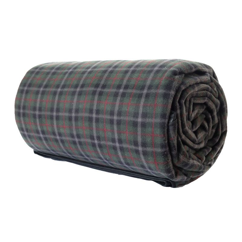 Green Tartan Jumbo Picnic Rug 3m x 4m