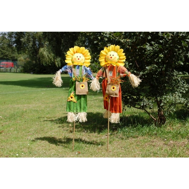 Large Sunflower Head Scarecrow