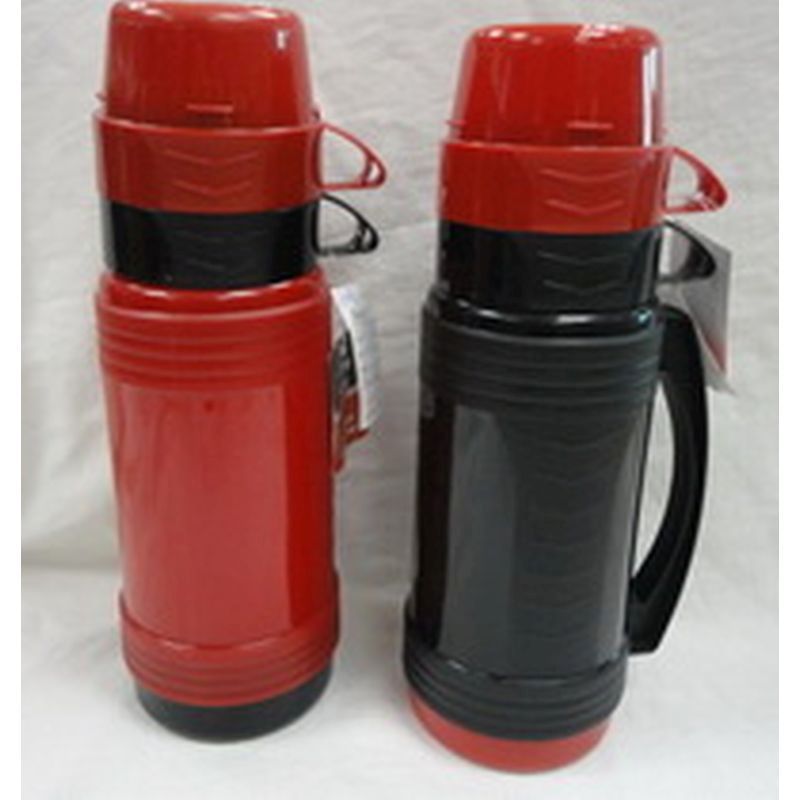 1 Litre Drinks Flask (Red/Black)