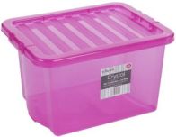 See more information about the Tint Pink Crystal 24L Storage Box & Lid