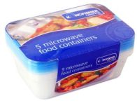 See more information about the Microwave Containers Blue Lids pack of 5