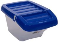 See more information about the Recycle Bin Clear/Blue Hinged Lid 30Ltr