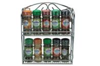 See more information about the 10 Jar Filled Chrome Spice Rack