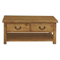 See more information about the Rustic 2 Drawer Coffee Table